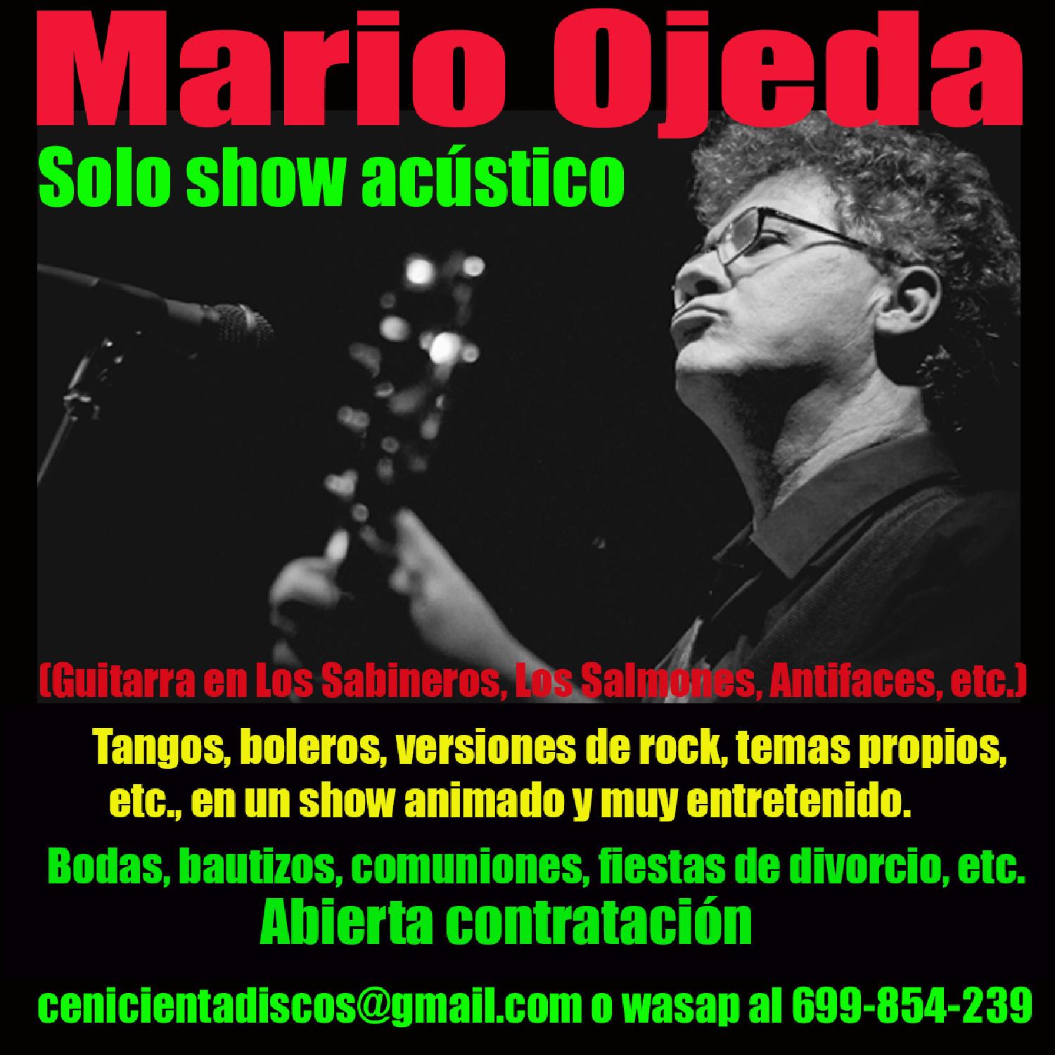Mario Ojeda & amigos rock de autor y canción desde Granada, Mario Ojeda Trío.