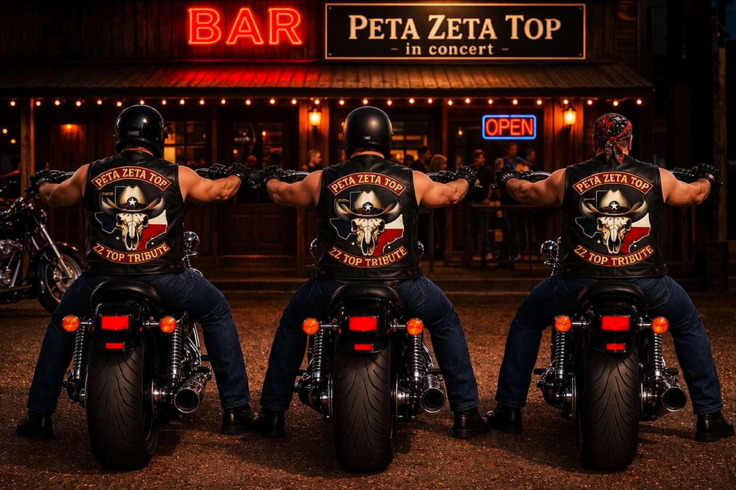 PETA ZETA TOP Banda tributo a ZZ Top