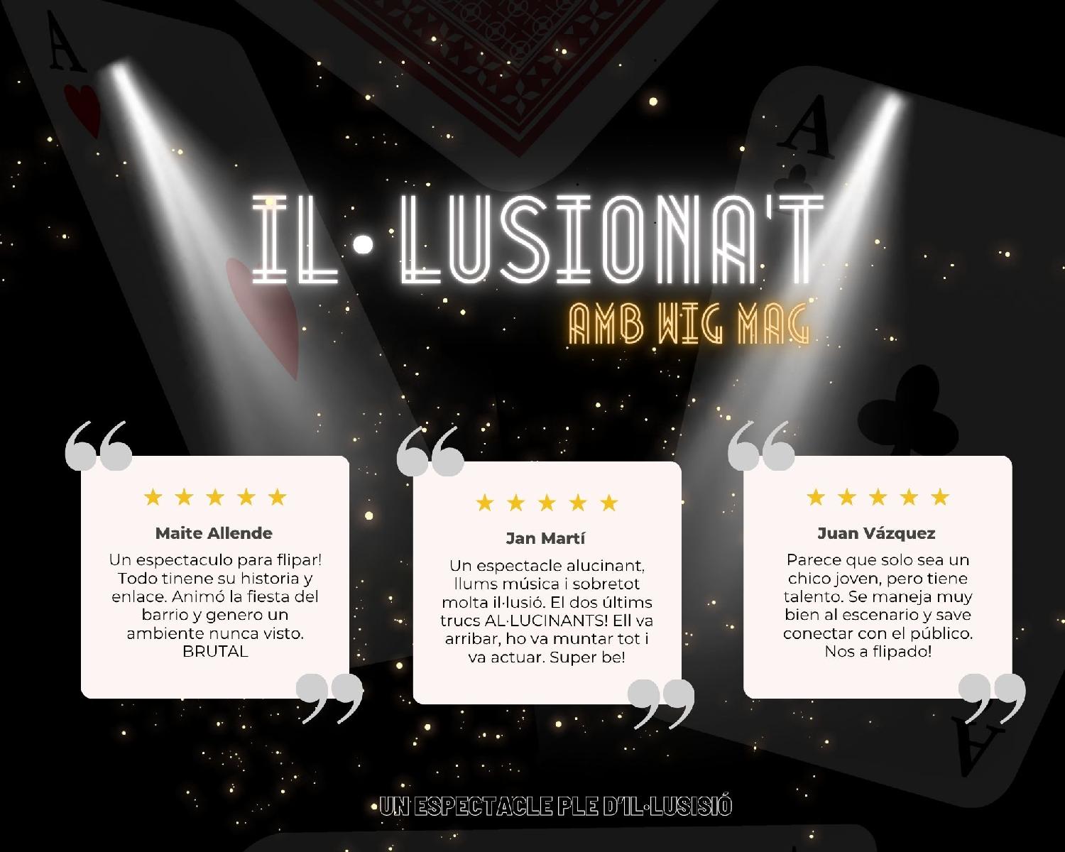 Il·lusiona't amb Wig Mag Circo: Magos en Tarragona