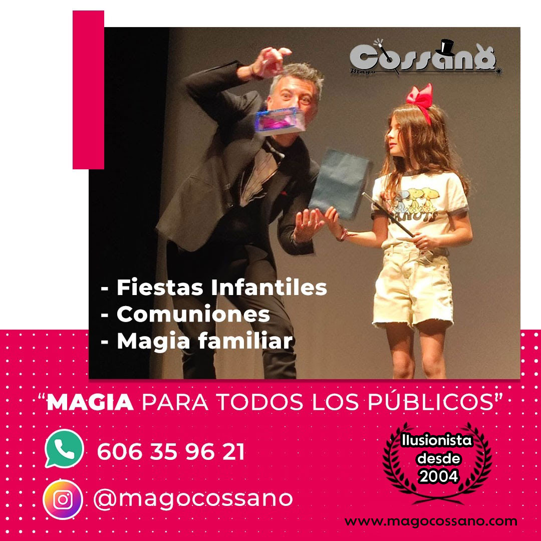 Mago Cossano Mago para fiestas y eventos